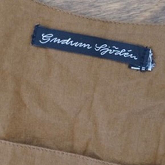 Gudrun Sjoden Lagenlook Short Sleeve Pullover Midi Dress Brown Size Est Medium - Picture 4 of 5